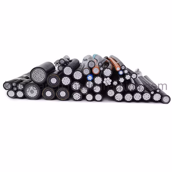 이중 삼중 사중 공중 다발형/번들형 오버헤드 XLPE 절연 알루미늄 ABC 케이블